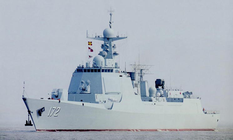 探索中国海军的骄傲，172号驱逐舰图片，中国海军骄傲，揭秘172号驱逐舰图片风采