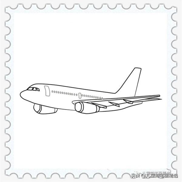 运-20简笔画飞机的画法，简单几步，画出威武运输机，运-20运输机简笔画教程，轻松画出威武运输机形象