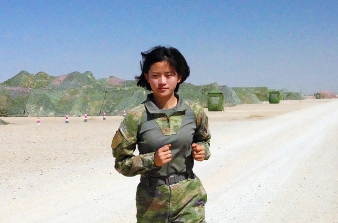中国真实女兵图片,展现力量与荣耀,中国女兵,力量与荣耀的真实展现