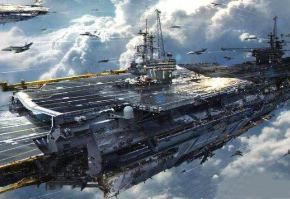 探索未来，类似航天母舰的词语及其背后的科技力量，未来探索，航天母舰式科技与背后的力量