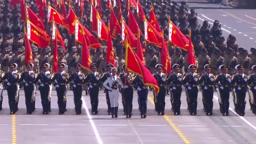 三军仪仗队视频现场,荣耀与力量的展现,三军仪仗队荣耀现场,力量与荣耀的展现