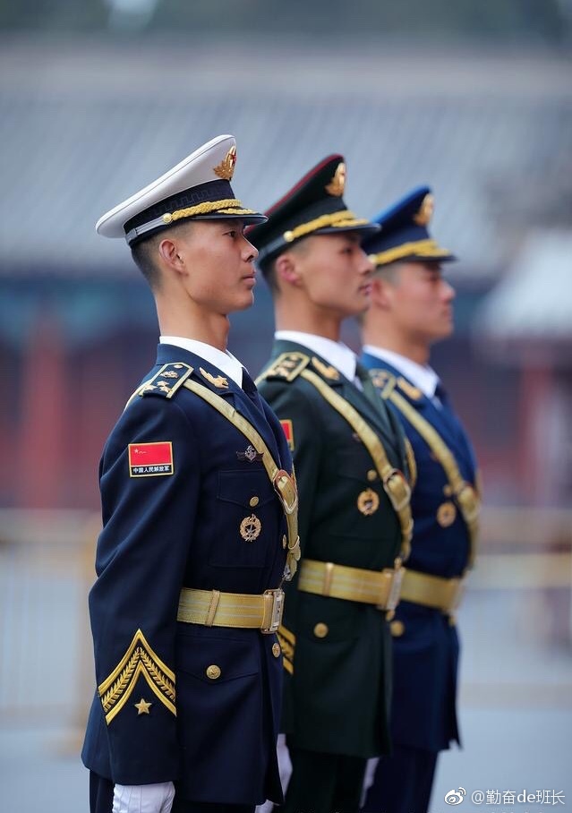 帅气三军仪仗队图片，荣耀与力量的象征，帅气三军仪仗队图片，荣耀与力量的汇聚